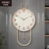 Wall Clocks Decoration Clock Home Hand Elegant Gift Quartz Luxury Living Room Classic Number Gold Round Wandklok Decor