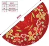 Kerstversiering Gingerbread Man Leuke Snoep Riet Rood 30 36 48 Inch Boom Rok Tapijt Mat Funny Party Decor levert