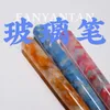 Fountain Pens Fanyangtan Glass Dip Pen Pen Creative Color Ink Test Acrylic Harts Body 231027