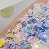 Nail Art Decorations 1 Bag 10g Sequin Shiny Effect Iridescent Eye Makeup Star Shells Heart Glitter Manicure Store Supply