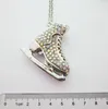 Pendant Necklaces Fashion Jewelry Items 3-d Design Blades Rhinestone Skates Long Sweater Necklace