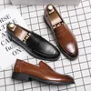 Klänningskor Evening Men High Quality Black Stylish Design Slipon Casual Formal Office Leather Luxury Career 231030