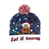 LED Christmas Hat Sweater Knitted Beanie Christmas Light Up Knitted Hat Christmas Gift for Kids Xmas New Year Decorations