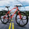 Bikes 26 Inches Bicycle Mountainous Region Bikes Adult Foot Pedal Vehicle 21 24 27 Speed Damping Disc Brake High Carbon Steel Q231030