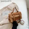 Bolsas de ombro Bolsas Outono Inverno PU Mulheres Cross Body Bag Mulheres Retro Mochila Patch Work Soft Plush Bolsa Feminina Fahion Messenger Bagqwertyui879