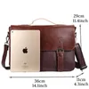 Kolejki sztuczne skórzane torebki biznesowe Dokładne laptopy dla mężczyzn zwykłe torby na ramię Messenger 231030