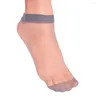 Chaussettes pour femmes, 10 paires, cheville, Sexy, Ultra-fine, élastique, soyeuse, courte, belles filles