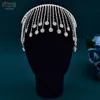 Festive Tassel Hair Hoop Diamond Baroque Bridal Headwear Crown Rhinestone with Wedding Jewelry Hair Accessories Bridal Crowns Headpieces HP558