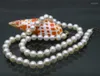 Pendants Perfect 8-9mm White Akoya Pearl Necklace 18" 925silver Yellow Gold Clasp