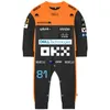 Macacões Racing Team Baby Romper Lando Norris 4 Oscar Piastri 81 Driver Boy Girl Kids Macacão Esporte Moda Born Escalada Terno 231030