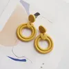 Boucles d'oreilles pendantes tendance, couleurs unies, cerceau, joli crochet léger, petite taille, ensembles en argile polymère pour cadeaux de fête