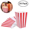 Present Wrap Popcorn Boxes Container Holder Papper Film Night Design Cup Hinks For Theme Birthday Parties Decoration