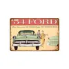 Peinture en métal Panneaux de voiture américains Panneau en étain Pub Bar Chambre Garage Décoration Vintage Home Decor Rods Races Affiche Classis Wall Sticker Dhnmc