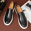 Klänningskor Mens Casual Fashion Snakesskin Grain Leather Leather Men Retro British Style Loafers Slipon Outdoor Flats Monk 2310303030