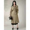 Kadın Trençkotları 2023 İlkbahar ve Sonbahar Ceket Kadınsı İngiliz Mizaç Stili Küçük Orta Uzun Gevşek Yüksek Önem Trendi 381
