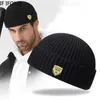 Mode Beanie Gebreide Muts Mannen Casual Korte Draad Hip Hop Winter Warm Brimless Baggy Skullcap Motorkap 230920