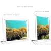 Frames A5 Decorative Acrylic Magnetic Frame Po Holder Desktop Free Standing Picture