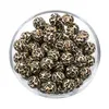 10pcs12mm/15mm/19mmtie صبغة Leopard Terrazzo Dalmatian Camo Silicone Beads DIY COLLABLE COLLUBLE للرضيع للأطفال JOWELTRIBEADS LEOPARD BPA BEADS