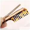 Hair Accessories Creative Comb Clips Leopard Print Floral Acrylic Barrettes Shinny Acetate Resin Hairpins Bangs Girls Drop Delivery Dhzfu