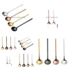 Spoons Stainless Steel 17Cm Stirring Round Food Coffee Scoop Seasoning Spoon Ice Cream Kitchen Flatware Drop Delivery Home Garden Dini Dhesm