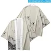 Mäns sömnkläder vintage stil män robe japansk kofta taoist skjortor kimono kappa sommar badrockjacka casual yukata hem kläder xxs-4xl