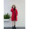 Puffer Women's Down Parkas Designer Canadian Goose Mid Length Preferer Down Womens Stacket أسفل الشتاء المعاطف الدافئة السميكة Womens88