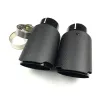 One Piece Full Matte carbon Fiber For Universal Akrapovic Exhaust Muffler Tail Tips Auto Car Cover Styling ZZ