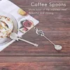 Coffee Filters Spoons 6 Pack Creative Cute Teaspoons Stainless Steel Staff Musical Notation Shaped (3 Music Note 3 Guitar)