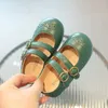 أحذية رياضية 2023 Fashion Children S Kids Select Princess Pu Leather Non Slip Spring Autumn Kids Girls Vintage 2310303030