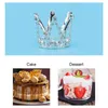 Bandanas 2st Mini Crown Cake Topper Rhinestone Ornament Party (Golden)