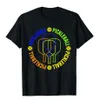 Men's T-Shirts Pickleball Paddle And Ball Colorful Graphic T-Shirt Brand Men Tops T Shirt Printed Cotton Leisure179G