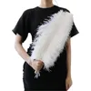 Vases White Ostrich Feathers 15 60CM Decoration for Wedding Party Home Carnival Table Center Accessories Crafts Plumes Wholesale 231030