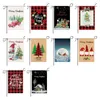 Navidad jardín bandera patio decorar banderas bienvenida patio Banner material de lino personalizable P122