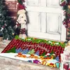 Carpets Creative Christmas Mat For Hallway Festival Decoration 2024 Door Tapete Rug Home Carpet Bath Toilet Anti Slip Mats Year Gift