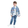 Jackets Autumn Boy's Jacket Korean Children Plaid Lapel Long-Sleeved Top Trendy Kids Contrast Coat Spring & Fashion Outfits