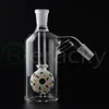 Glass Ash Catcher 14mm 18mm Hookah Glass Bong Water Catchers Tjock Clear Bubbler Ashcatcher 45 90 graders Donut-tema Ash Catcher