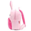 Bolsas meninas mochila bonito animal coelho crianças pelúcia jardim de infância saco de escola 231030