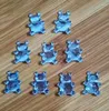 Dekoracja imprezy 100pcs/działka 15x12 mm akryl misie kryształowy kryształowy kryształowy kryształ baby shower fawory