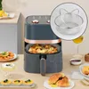 Paniers à vapeur à Double chaudière pour la cuisson, panier de friteuse à Air en acier inoxydable rond de 8 pouces avec accessoires de poignée