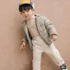 Down Coat Children Jacket Private Baby Hooded Thin Section Wear Children's Cotton Cotton-padded Pure Color