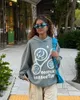 Women's Hoodies Sweatshirts Planet printing oversized hoodie women high street trend retro clothing trend casual jacket loose pullover sweatshirt women 231030