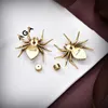 Vintage mode boucle d'oreille bijoux de créateur diamant araignée boucles d'oreilles en laiton matériel boucles d'oreilles pour femmes hommes Aretes B boucles d'oreilles beaux cadeaux