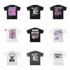 Hellstar Nouvelles Collections T-shirts Grande Taille T-shirts Unisexes Poids Lourd Gros T-shirt Rock Vintage Hip Hop T-shirt Surdimensionné Femmes Hommes Manches Courtes Hauts À La Mode De Rue