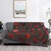 Coperte in lamina rossa di alta qualità, comodo divano letto, morbida coperta con cuori che brillano di lusso, con texture glitterata, superficie imitazione