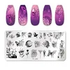 Plaques d'estampage d'ongle Halloween Snowflake Festival Modèle Nail Art Image Nail Art Polcil modèle Nail Plaque Nail Artnail Modèles Nail Art Tools