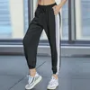 Yoga kläder Luobolan Harem Pants Women Fitness Loose Patchwork Jogger Running Workout Sport Dry Quick Elastic Midje Sweatpants