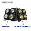 4 olhos 100w cob luz par led frio quente branco 2in1 audiência blinder combinação dmx luz de palco par para festa de casamento dj discoteca