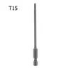 Security Tamper Proof Screwdriver Bits 100mm Long Reach Magnetic Torx Alloy Steel T8/T10/T15/T20/T25/T27/T30/T40