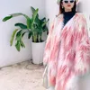 Women's Fur European And American Autumn Winter Clothing Women Imitation Beach Wool Lamb Long Coat