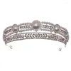 Hårklipp Fashion Rhinestone Crown Bridal Pearl Tiara Denna Circle Dress Accessories Wedding For Women Eloy HeadBondess